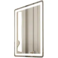 Vevor LED badkamerspiegel cosmetische spiegel (60 x 80 cm) met voor- en achterverlichting
