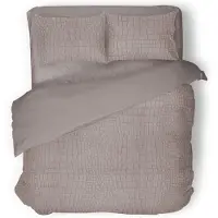 Eleganzzz Dekbedovertrek Micro Mink Crocodile - sand 240x200/220cm