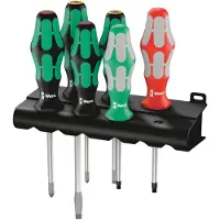 Wera 334/368/6 Rack Schroevendraaierset Werkplaats 6-delig