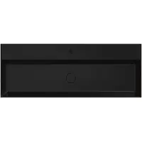 Xenz Dolce wastafel 120 cm 1 kraangat zwart mat