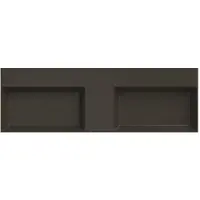 Xenz Dolce keramisch wastafelblad 140 met 2 kommen (141x46) coffee mat