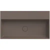 Xenz Dolce wastafel 80 cm zonder kraangaten coffee mat