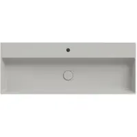 Xenz Dolce keramisch wastafelblad 120 met 1 kraangat, cement mat