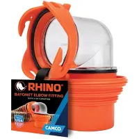 Camco Bayonet Elbow Fitting With 4 In 1 Adapter Rood