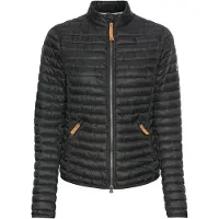 Camel active dames lichtgewicht gewatteerde jas van gerecycled polyamide, zwart, dameskleding