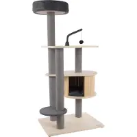 Flamingo kraboom Kandis – Grijs & Beige – 137 cm | Stijlvol, functioneel en gezellig