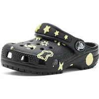 Crocs Uni kinderschoen, Classic Glow Space, klompenmodel, houtskoolzwart, maat 22/23