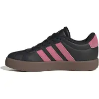 Adidas Sportswear VL Court leren sneakers - zwart/roze Jongens/Meisjes Leer - maat 28
