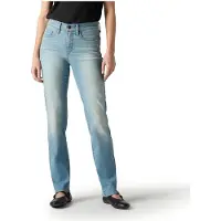 Levi's dames jeans, model 314 Shaping, met stretch, rechte pasvorm, blauw (Just)