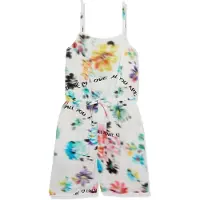 Desigual jumpsuit met all over print wit Meisjes | Maat: 116