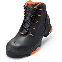 Uvex veiligheidsschoen, model 2, S3, zwart, oranje, breedte 12, maat 43