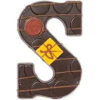 HEMA Handgedecoreerde Chocoladeletter Puur S 180g