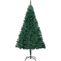 vidaXL Kunstkerstboom met dikke takken 180 cm PVC groen