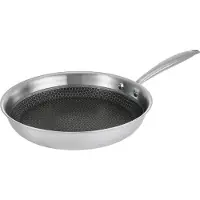 Resto Achird Koekenpan 28 cm – TRI-PLY RVS Koekpan – Inductie Geschikt – PFLUON anti-aanbaklaag – Honingraat Anti-aanbaklaag – Ovenbestendig