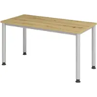 Hjh OFFICE PRO HILO 614 S - Tafelhoogte I In hoogte verstelbaar Essen-Eik/Zilver