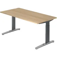 Hjh OFFICE PRO XTRA XB 16 GC - 160 x 80 Eiken Tafelhoogte I In hoogte verstelbaar