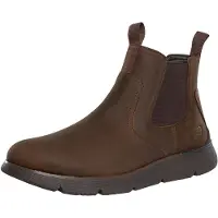 SKECHERS Augustino Paulo Leren Chelsea-Laarzen, Bruin
