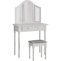 Vicco Kate Kaptafel set met kruk – 80 cm met kruk Wit