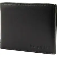 Bugatti Leren Portemonnee City Line Coin Wallet with Flap 8 CC Black Zwart