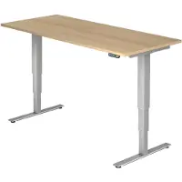 Hjh OFFICE PRO XDSM 19 S - 180 x 80 Eiken Tafelhoogte I Elektrisch in hoogte verstelbaar