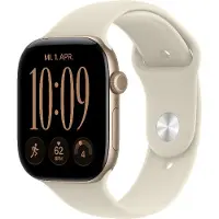 Apple Watch Series 12 46mm Goud Sportband S/M