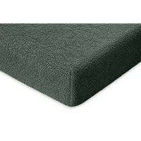 Eleganzzz Hoeslaken Teddy Pluche 35cm Hoekhoogte - bottle green 180x210/220cm