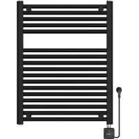 Wiesbaden Elara Elektrische Radiator 76,6x60cm Smart WiFi - Mat Zwart - Staal - Verwarming, Radiatoren, Handdoekradiatoren - 8720847405777