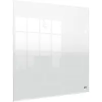 Nobo Draagbaar, Droog Uitwisbaar Mini A4 Whiteboard voor op Bureau/aan de Muur - 450 x 450 Millimeter - Inclusief Marker En Montage Pads - Transparant Acryl