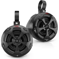 Pyle PLUTV41BK Dubbele, waterdichte offroad-luidsprekers, 10,2 cm, 800 Watt, geschikt voor maritiem gebruik