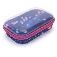 Zipit Etui voor kinderen met een sterrenmotief en een transparant deksel