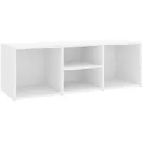 vidaXL Schoenenopbergbank 102x35x35 cm bewerkt hout wit