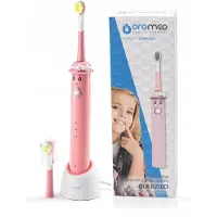 Hi-tech medical HI-TECH MEDISCHE ORO-SONISCHE TANDENBORSTEL VOOR KINDEREN, Meisjesmodel, Sonic, Roze, Geel, 2 minuten, Voeding/batterij, Ingebouwde batterij