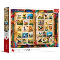 Trefl , Puzzel van 1000 stukjes met het thema "Vogels" (postzegelcollectie)