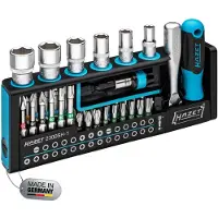 Hazet SmartHolder 2300SH-1 Bitset 39-delig Plat, Kruiskop Phillips, Kruiskop Pozidriv, Inbus, Binnen-Torx, Dop (zeskant) Incl. bithouder