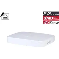 Dahua NVR4108-8P-EI 1x LAN 8xPoE Geschikt voor 8 IP camera's