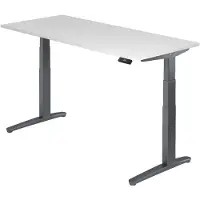 Hjh OFFICE PRO XBHM 19 GG - Wit 180 x 80 Tafelhoogte I Elektrisch in hoogte verstelbaar