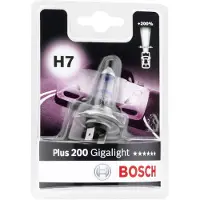 Bosch H7 Plus 200 Gigalight halogeenlamp voor auto-koplampen, 12 V, 55 W