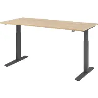 Hjh OFFICE PRO XMKA 19 G - 180 x 80 Eiken Tafelhoogte I Elektrisch in hoogte verstelbaar