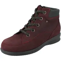 Finn Comfort Parsenn, winterlaarzen voor dames, wijnrood, suède, maat: UK 8