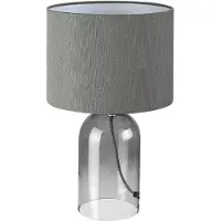 Rabalux 74047 Tafel lamp, Luxin, gerookt glas, fitting E14