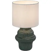 Rabalux 74059 Tafel lamp, model Glimo, groen, keramiek, fitting E14