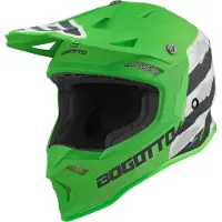 Bogotto V337 Wild-Ride Groen Zwart Wit Crosshelm Maat XL