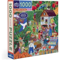 Piece & Love eeBoo : Herfst Appel Plukken - 1000 Stuk Puzzel - 23" Vierkant Volwassen Legpuzzel