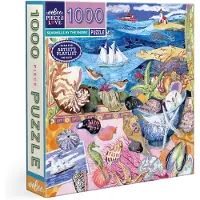 Eeboo Puzzel met 1000 stukjes: Schelpen aan de kust – Puzzel voor volwassenen, 1000 stukjes