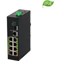Dahua Technology DH-LR2110-8ET-120, L2, Fast Ethernet (10/100), Ondersteunt Power over Ethernet (PoE)