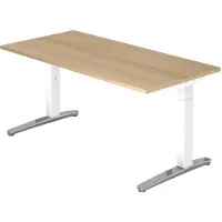Hjh OFFICE PRO XTRA XB 16 WC - 160 x 80 Eiken Tafelhoogte I In hoogte verstelbaar