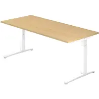 Hjh OFFICE PRO XTRA XB 19 WW - Esdoorn 180 x 80 Tafelhoogte I In hoogte verstelbaar