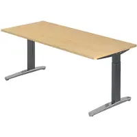 Hjh OFFICE PRO XTRA XB 19 GC - Esdoorn 180 x 80 Tafelhoogte I In hoogte verstelbaar