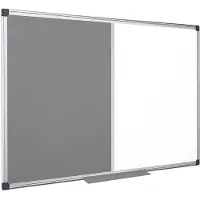 BI-Office Combibord MAYA, gecombineerd prikbord en whiteboard Kurk of vilt, div. afmetingen