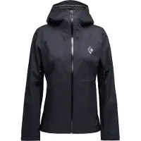 Black Diamond - Dames wandel- en bergkleding - W Fineline Stretch Shell Black voor Dames - Maat M - Zwart